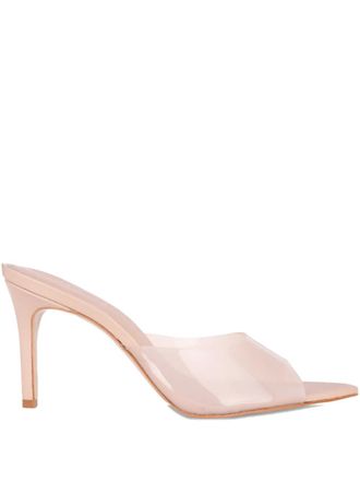 Black Suede Studio Belle point-toe heeled sandals - Rosa