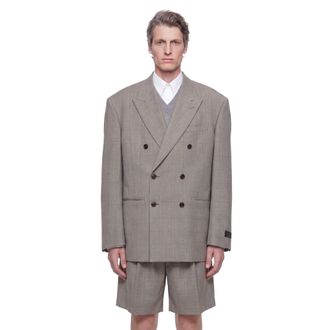 Hed Mayner Double-Breasted Wool Blazer