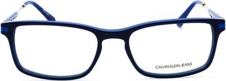 Calvin Klein Jeans CKJ18707 Rectangular Acetate Eyeglasses - Navy