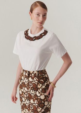 Exquise Morgan T Shirt in White at Nordstrom, Size Medium