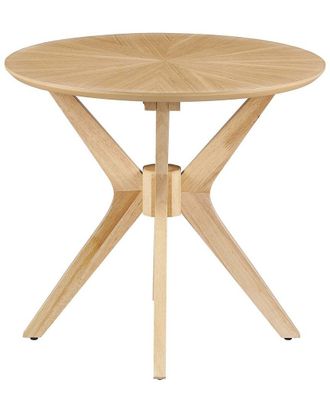 ModWay Crossroads 24In Round Wood Side Table
