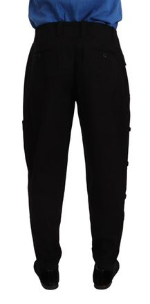 Dolce & Gabbana Cotton Stretch Cargo Pants - Black