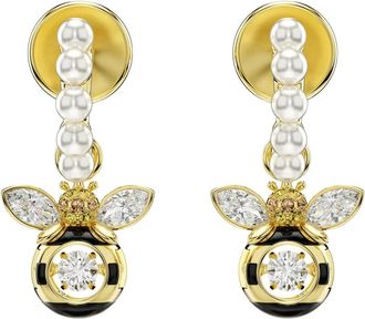 Swarovski Idyllia Bijou Oorbellen - Dames - Accessoires - Geel - Maat: ONE Size