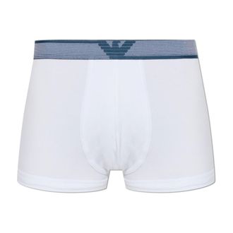 Emporio Armani Bottoms, male, White, Size: XL Logo Boxer Briefs
