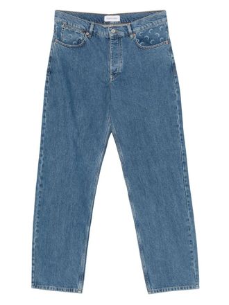 Marine Serre Mens Straight Leg Denim Jeans