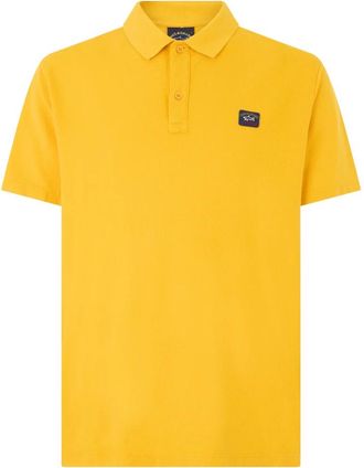 Paul & Shark Katoenen Polo - Heren - Polos - Geel - M - Katoen - Tops