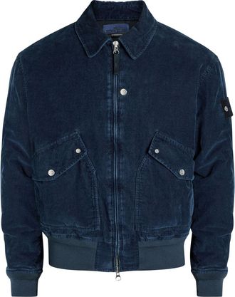 Stone Island Padded Corduroy Jacket - Indigo - XL