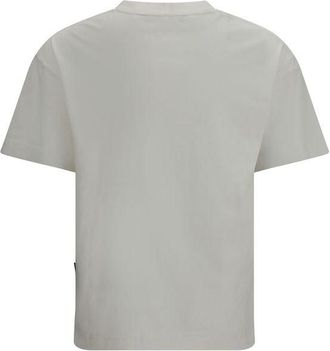 Palm Angels Mens White Cotton T-Shirt