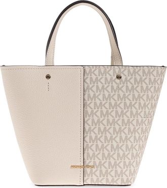 Michael Kors Handtas Flora Klein - Dames - Handtassen - Beige - ONE Size - Leer - Tassen