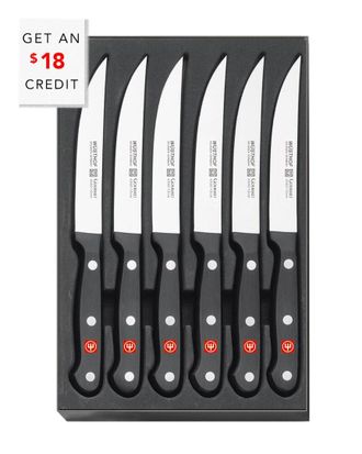 Wüsthof WUSTHOF 6pc Gourmet Steak Knife Set with $18 Credit