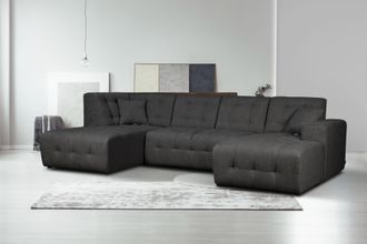 HOME AFFAIRE Wohnlandschaft »Nosia U-Form« incl. 2 Zierkissen, mit feiner Steppung