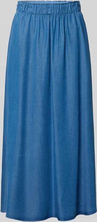 Smith & Soul Maxirock aus Lyocell mit elastischem Bund in Blau, Gr&ouml;&szlig;e XXL