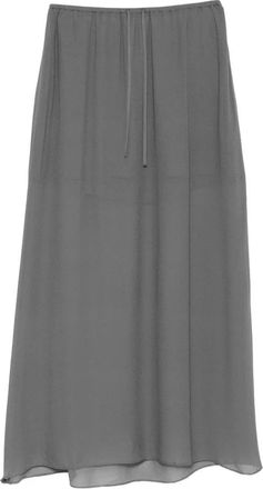 Sams&oslash;e & Sams&oslash;e Samika Rok - Dames - Maxi Rokken - Grijs - M - Polyester - Rokken