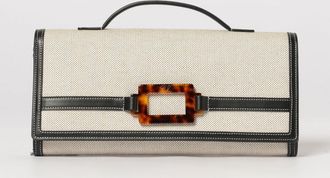 Roger Vivier Clutch Belle Vivier Roger Vivier in canvas di cotone