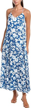 Nicole Miller Palma Satin Maxi Dress