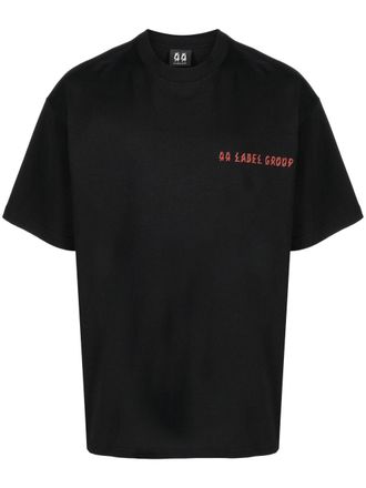 44 Label Group graphic-print cotton T-shirt - men - Cotton - S - Black