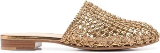 Ferragamo Ferragamo Ellas Knotted Leather Mules