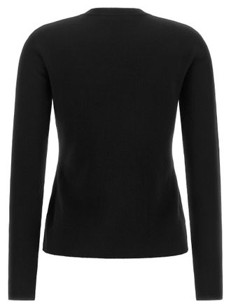 Max Mara Virgin Wool Crewneck Sweater - Black