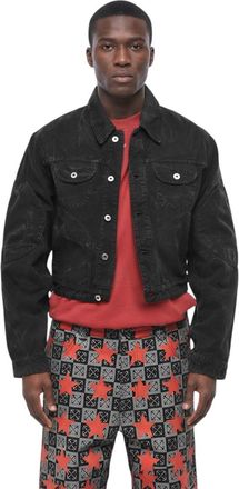 Off-white Black Boxy Denim Jacket