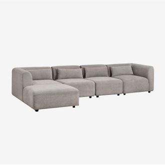 Sklum Sof&aacute; Modular De 4 Piezas Con Puff Fogler Sklum