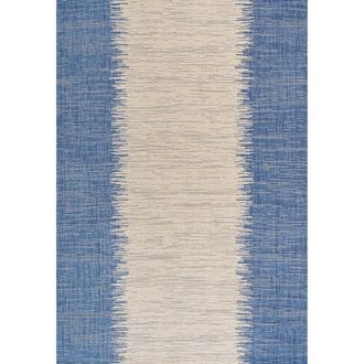 Jonathan Y Designs Tavira Modern Strie Indoor/Outdoor Area Rug in Blue/beige at Nordstrom, Size 3Ft 0In X 5Ft 0In