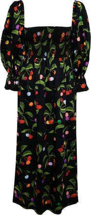 Borgo De Nor Ld Viona midi dress - women - Cotton - 8 - Black