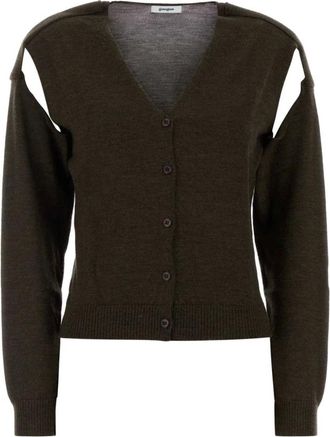 Gimaguas Truien & Vesten, Dames, Groen, S, Wol, Coucou Cardigan