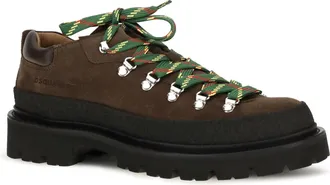 Dsquared2 Mens Suede Lace-Up Sneakers Testa Di Moro Lace Up