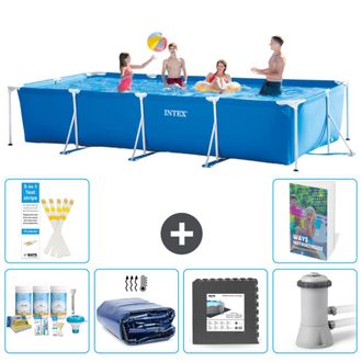 Intex Piscina Con Estructura Rectangular - 450x220x84 Cm - 7-piezas S59