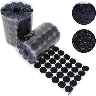OEM 1200 Puntos De Velcro Autoadhesivos De 12 Mm Y 600 Pares De Puntos De Velcro Autoadhesivos Negros