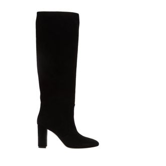 Via Roma 15 Zwarte leren enkellaarzen - Dames - Laarzen met Hak - Zwart - 35 EU - Schoenen