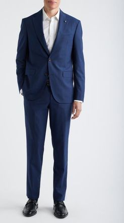 Jack Victor Esprit High Blue Super 120s Wool Suit at Nordstrom, Size 38