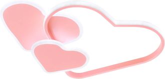 OEM L&aacute;mpara De Techo Con Forma De Coraz&oacute;n, Brillo Regulable De Forma Continua, Con Mando A Distancia, Color Rosa