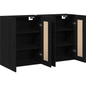 vidaXL Wall-mounted Cabinet 2 pcs Artisan oak 160 x 34 x 90 cm Vidaxl