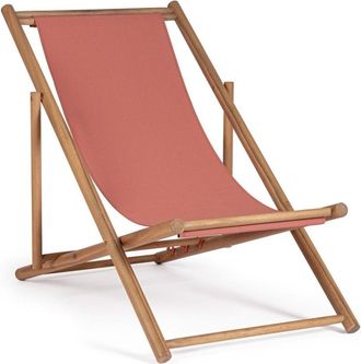 Outdoor Living Tumbona de madera de acacia, terracota