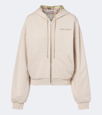 Acne Studios Cotton jersey zip-up hoodie