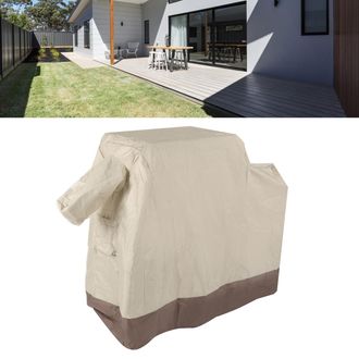 Infinite Funda Para Barbacoa De Exterior [oxford 420d Plata] - Protege Contra El Agua Y El Polvo, Beige/marr&oacute;n, 104 X 68,5 X 124 Cm Con Bolsa De Almacenamiento