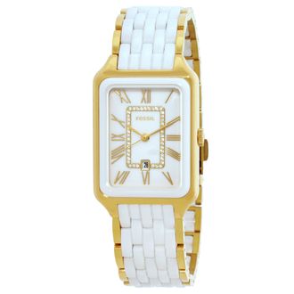 Fossil Raquel Quartz White Dial Ladies Watch CE1136