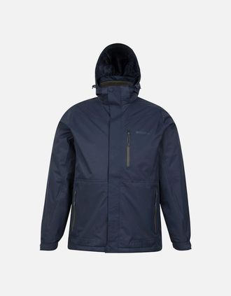 Mountain Warehouse Mens Mountain Warehouse Mens Bracken Extreme 3 in 1 Waterproof Jacket - Navy - Size: 46/Regular