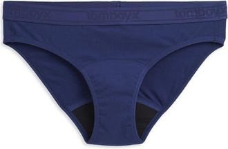 TomboyX First Line Stretch Cotton Period Bikini in Future Dusk at Nordstrom, Size X-Large