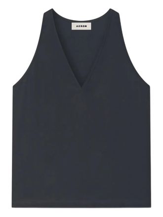 &Aacute;eron Rea V-neck top - Black