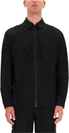 Versace Jeans Couture Zip-Up Cargo Shirt Jacket - Heren - Zomerjassen - Zwart - L - Jassen
