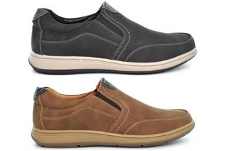 Generic Mens Casual Shoes Size 13 Slip On Shoes Size 10 Mens Comfort Shoe Comfort Shoe Extra Large Sizes Extra Large Slip On Casual Sizes 7-13 Tan/Black 10 UK