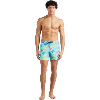 Vilebrequin Mens Ronde Des Tortues Tricot Swim Shorts in Bleu Lazuli at Nordstrom, Size Xx-Large