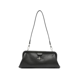 Vivienne Westwood Jane Orb-plaque Grained-leather Shoulder Bag