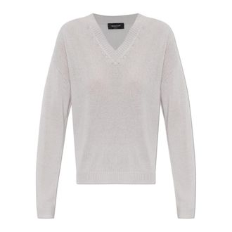 Fabiana Filippi Cashmere Sweater - Dames - Cashmere truien - Paars - S - Leer - Truien & Vesten