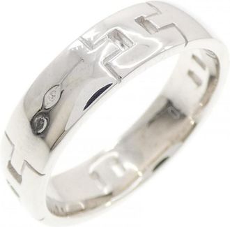 Herm&egrave;s White Gold (18K) Band Ring (Pre-Owned)