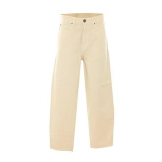Pinko Pinko, Dames, Jeans, Beige, Maat: W27 Katoen
