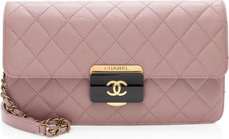 Chanel Sheepskin Beauty Lock Medium Flap Bag