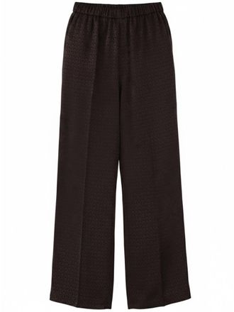 Gucci Silk Jacquard Trousers - Brown